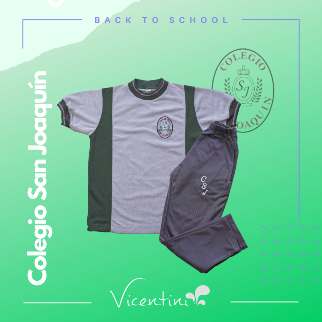 Polera y buzo colegio San Joaquín
