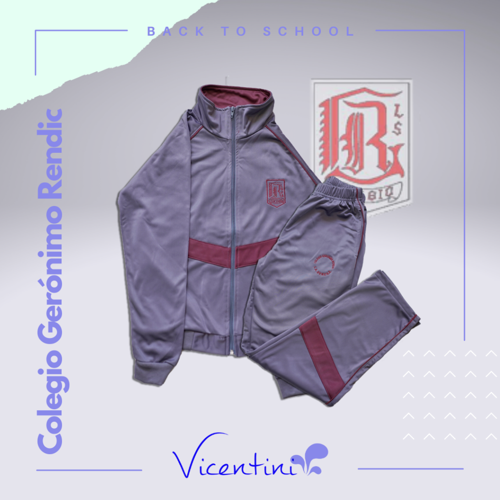 Buzo completo del Colegio Geronimo Rendic